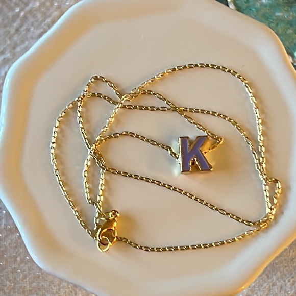 Letter K Necklace - Picture 1 of 3